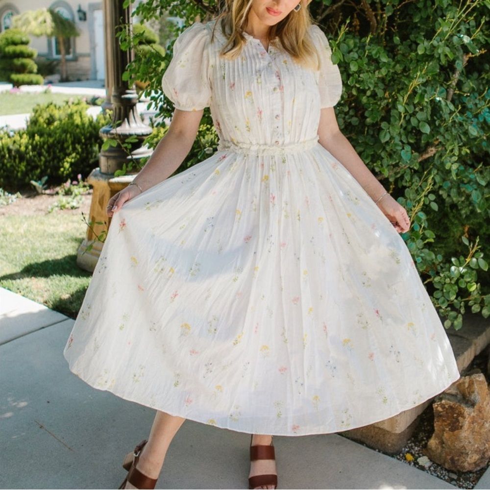 IVY CITY GO BETTY BOHEMIAN COTTON DRESS SIZE 3X Floral Print